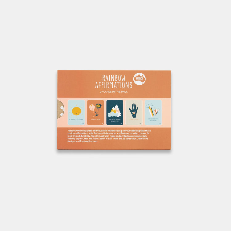 RAINBOW AFFIRMATIONS SNAP AND MEMORY GAME by TWO LITTLE DUCKLINGS - The Playful Collective