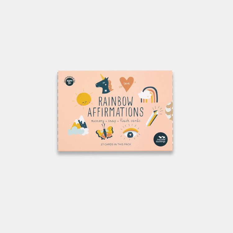 RAINBOW AFFIRMATIONS SNAP AND MEMORY GAME by TWO LITTLE DUCKLINGS - The Playful Collective
