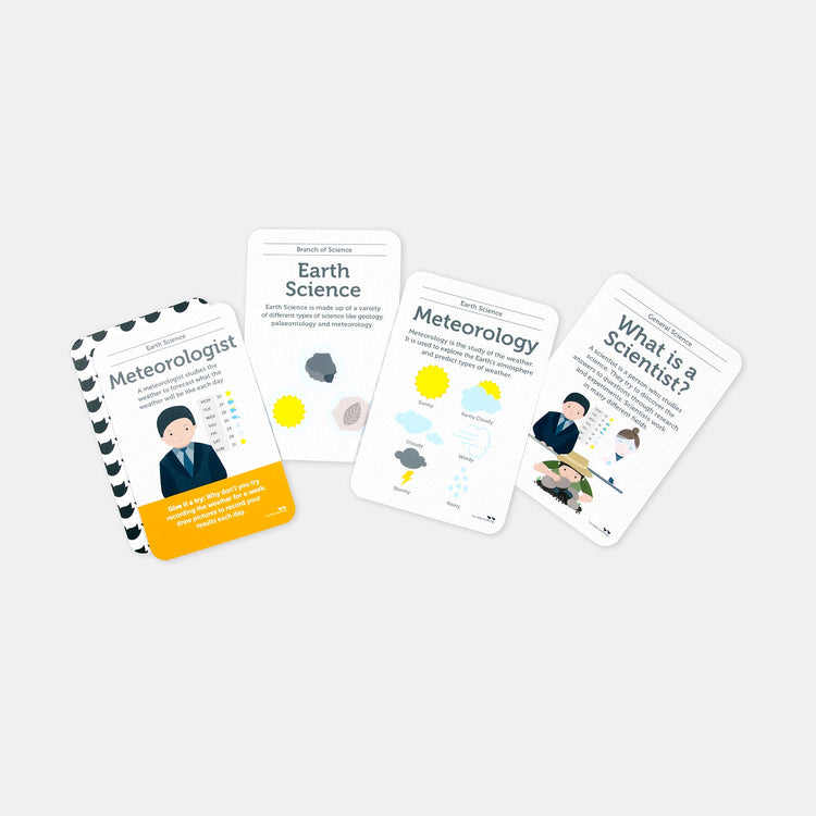 SCIENCE FLASH CARDS by TWO LITTLE DUCKLINGS - The Playful Collective