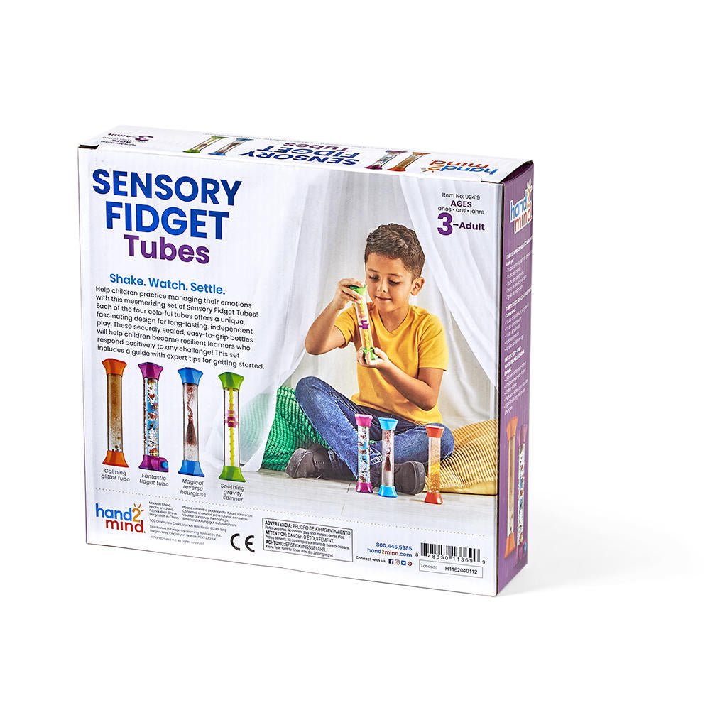 SENSORY FIDGET TUBES, SET OF 4 by HAND2MIND - The Playful Collective