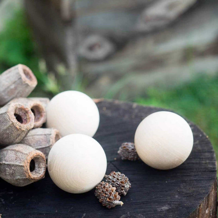 SET OF 3 WOODEN BALLS by EXPLORE NOOK - The Playful Collective