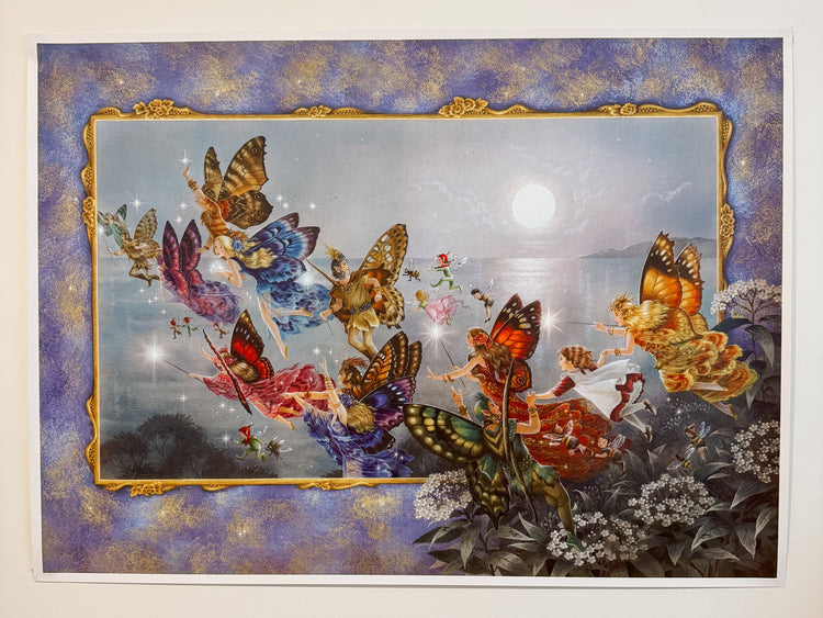 SHIRLEY BARBER | ART PRINT WALL POSTER - WATERFALL FAIRIES by SHIRLEY BARBER - The Playful Collective