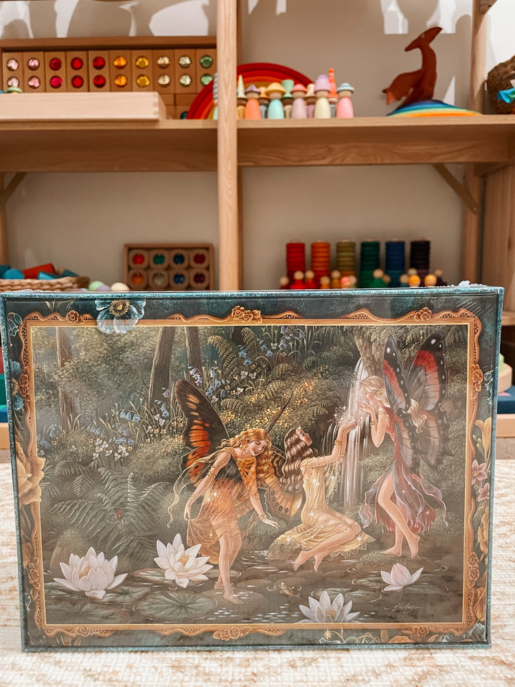 SHIRLEY BARBER | SHIRLEY BARBER'S A VISIT TO FAIRYLAND 500 PIECE JIGSAW PUZZLE by SHIRLEY BARBER - The Playful Collective