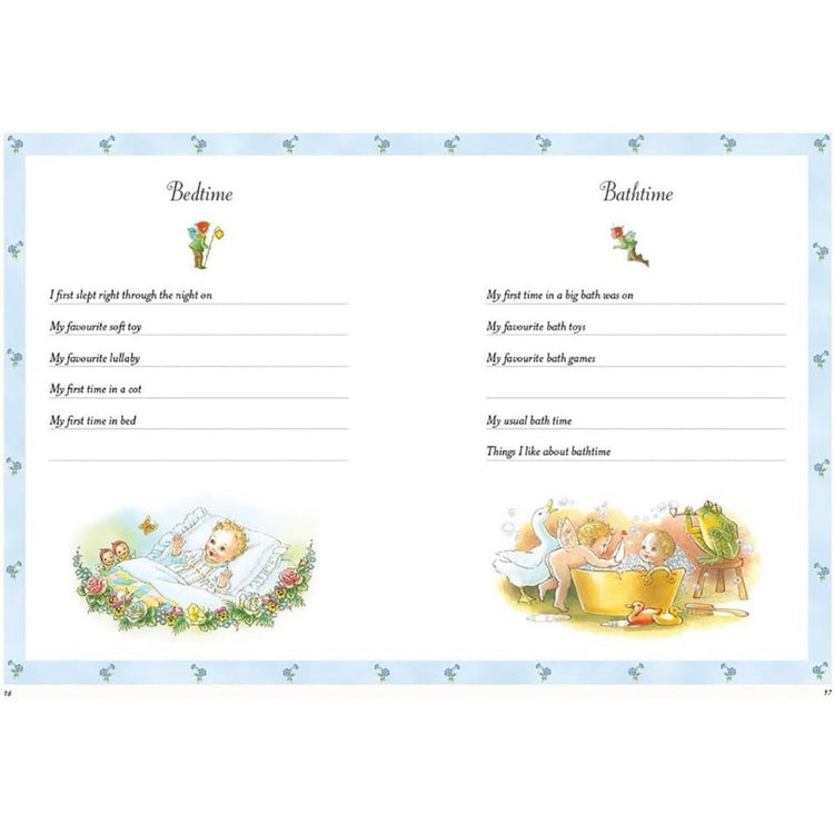 SHIRLEY BARBER | SHIRLEY BARBER'S BABY BOOK - MY FIRST FIVE YEARS (BLUE) by SHIRLEY BARBER - The Playful Collective