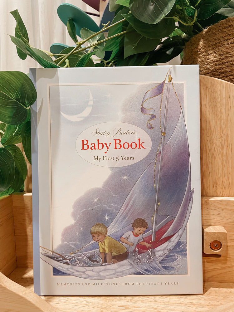 SHIRLEY BARBER | SHIRLEY BARBER'S BABY BOOK - MY FIRST FIVE YEARS (BLUE) by SHIRLEY BARBER - The Playful Collective