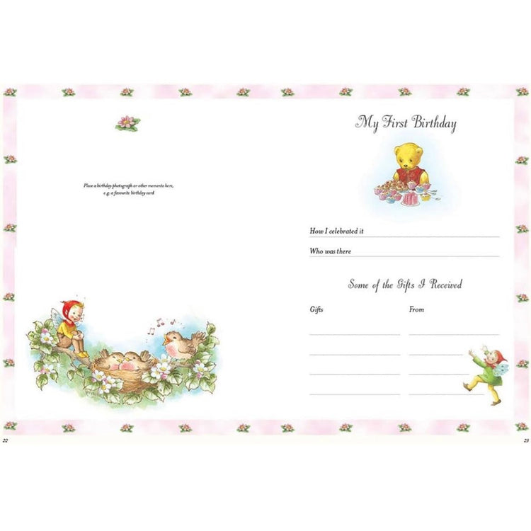 SHIRLEY BARBER | SHIRLEY BARBER'S BABY BOOK - MY FIRST FIVE YEARS (PINK) by SHIRLEY BARBER - The Playful Collective