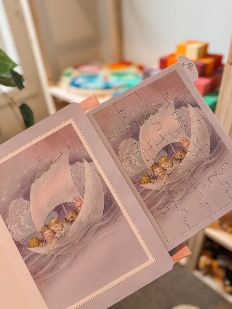 SHIRLEY BARBER | SHIRLEY BARBER'S BEDTIME STORIES (SLIDE OUT PUZZLE BOARD BOOK) by SHIRLEY BARBER - The Playful Collective