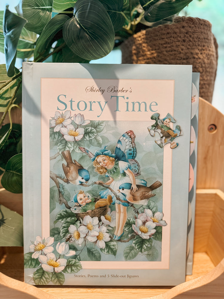 SHIRLEY BARBER | SHIRLEY BARBER'S STORY TIME (SLIDE OUT PUZZLE BOARD BOOK) by SHIRLEY BARBER - The Playful Collective