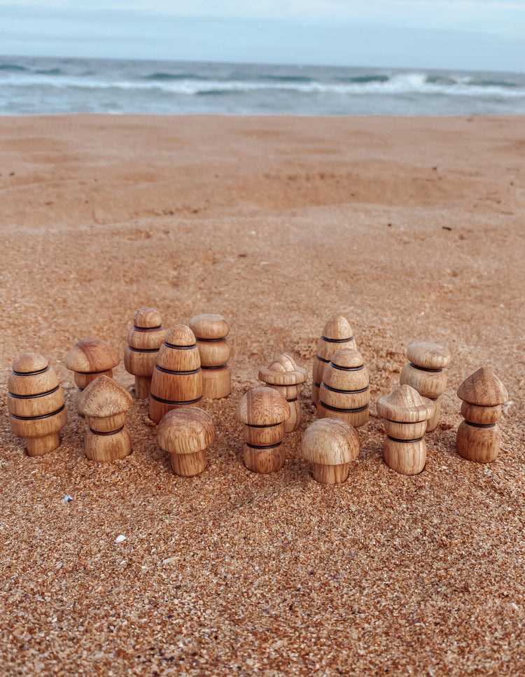SMALL WORLD - DIVERSE WOODEN FIGURINE SET by EXPLORE NOOK - The Playful Collective