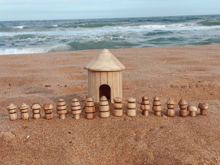 SMALL WORLD - DIVERSE WOODEN FIGURINE SET by EXPLORE NOOK - The Playful Collective