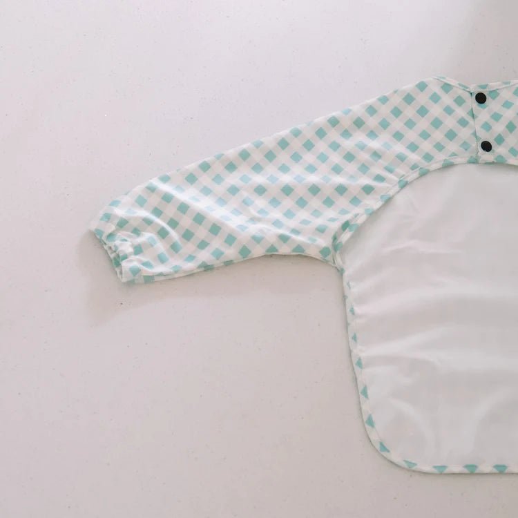 SMOCKIE - AQUA GINGHAM Small (6-12 months) by ELLIEBUB - The Playful Collective