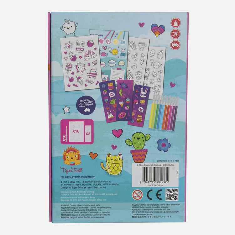 STACKS OF STICKERS - LITTLE CUTIES *PRE-ORDER* by TIGER TRIBE - The Playful Collective