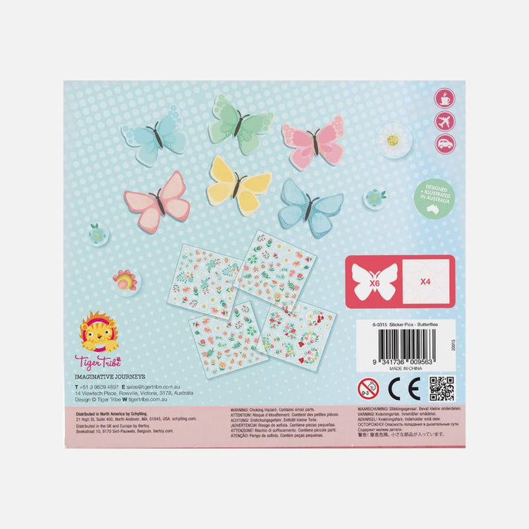STICKER PICS - BUTTERFLIES *PRE-ORDER* by TIGER TRIBE - The Playful Collective