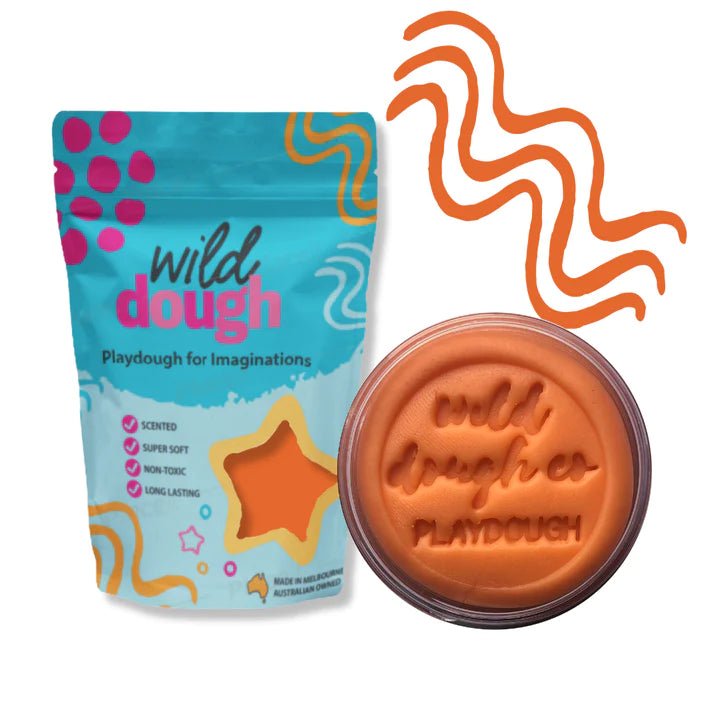 SUNSET ORANGE PLAYDOUGH by WILD DOUGH CO - The Playful Collective