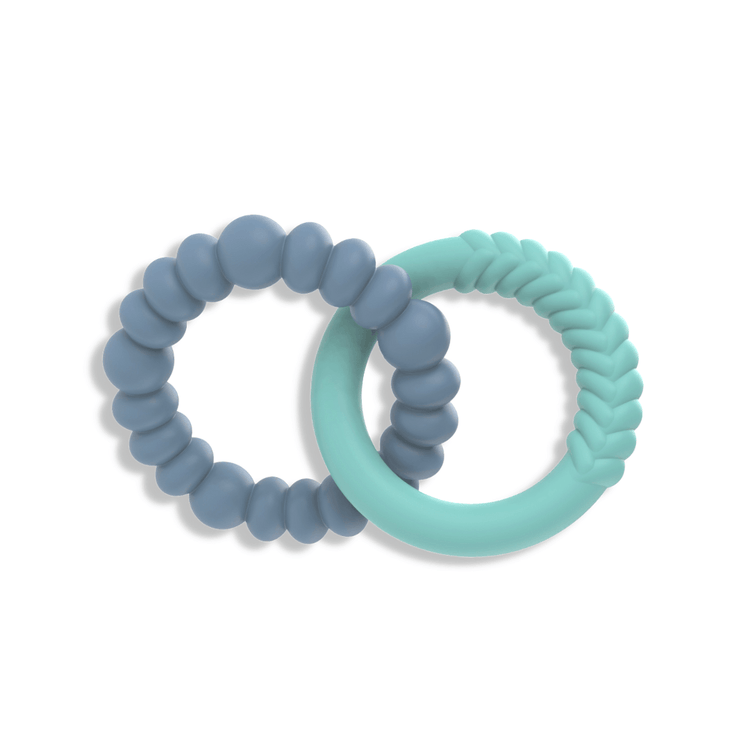 SUNSHINE TEETHER Soft Mint & Soft Blue by JELLYSTONE DESIGNS - The Playful Collective