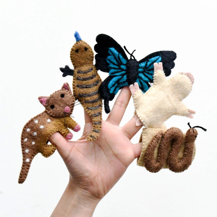TARA TREASURES | AUSTRALIAN ANIMALS (F) FINGER PUPPET SET by TARA TREASURES - The Playful Collective