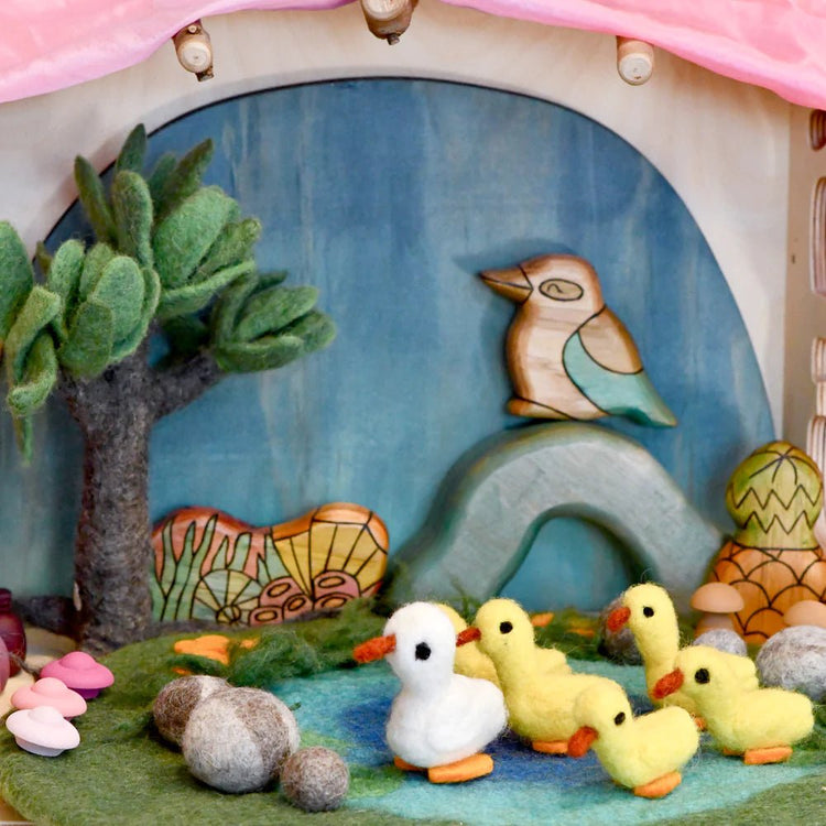 TARA TREASURES | DUCK POND WITH 6 DUCKS PLAY MAT PLAYSCAPE by TARA TREASURES - The Playful Collective