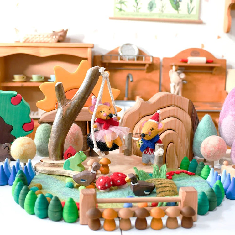 TARA TREASURES | FAIRY RIVER AND BRIDGE PLAY MAT PLAYSCAPE by TARA TREASURES - The Playful Collective