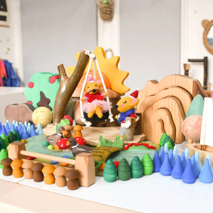 TARA TREASURES | FAIRY RIVER AND BRIDGE PLAY MAT PLAYSCAPE by TARA TREASURES - The Playful Collective