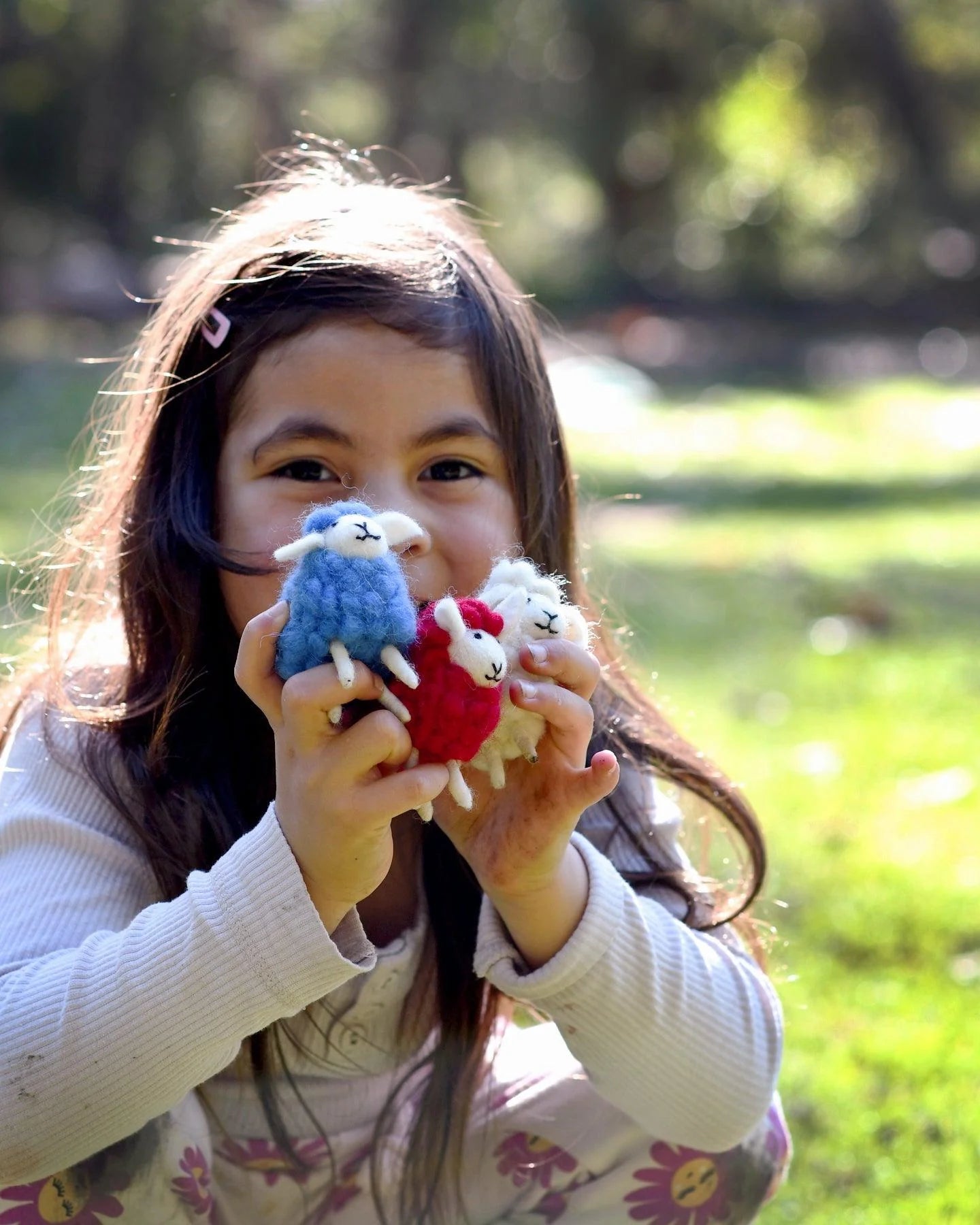 TARA TREASURES | FELT GREEN SHEEP TOYS SET (5 COLOURS) by TARA TREASURES - The Playful Collective