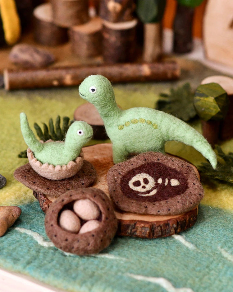 TARA TREASURES | FELT LIFE STAGES OF A DINOSAUR - BRONTOSAURUS by TARA TREASURES - The Playful Collective