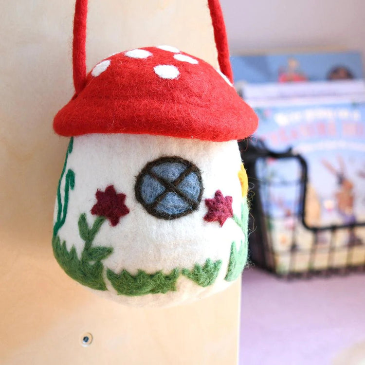 TARA TREASURES | FELT MUSHROOM TOADSTOOL BAG by TARA TREASURES - The Playful Collective