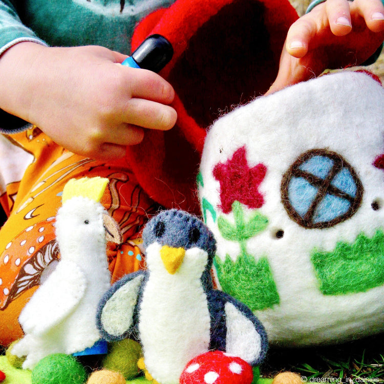 TARA TREASURES | FELT MUSHROOM TOADSTOOL BAG by TARA TREASURES - The Playful Collective