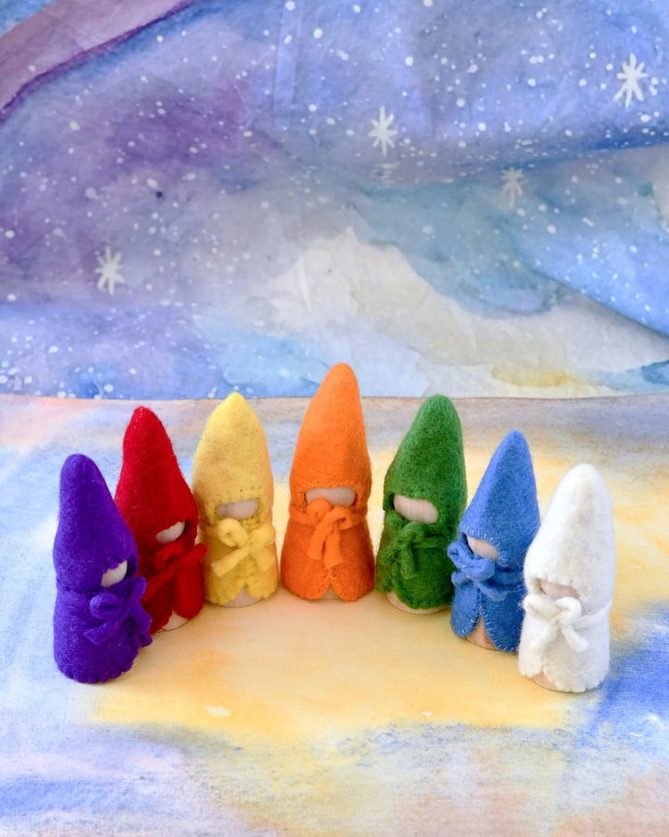 TARA TREASURES | FELT WALDORF COLOURS OF THE WEEK PEG DOLLS *PRE-ORDER* by TARA TREASURES - The Playful Collective