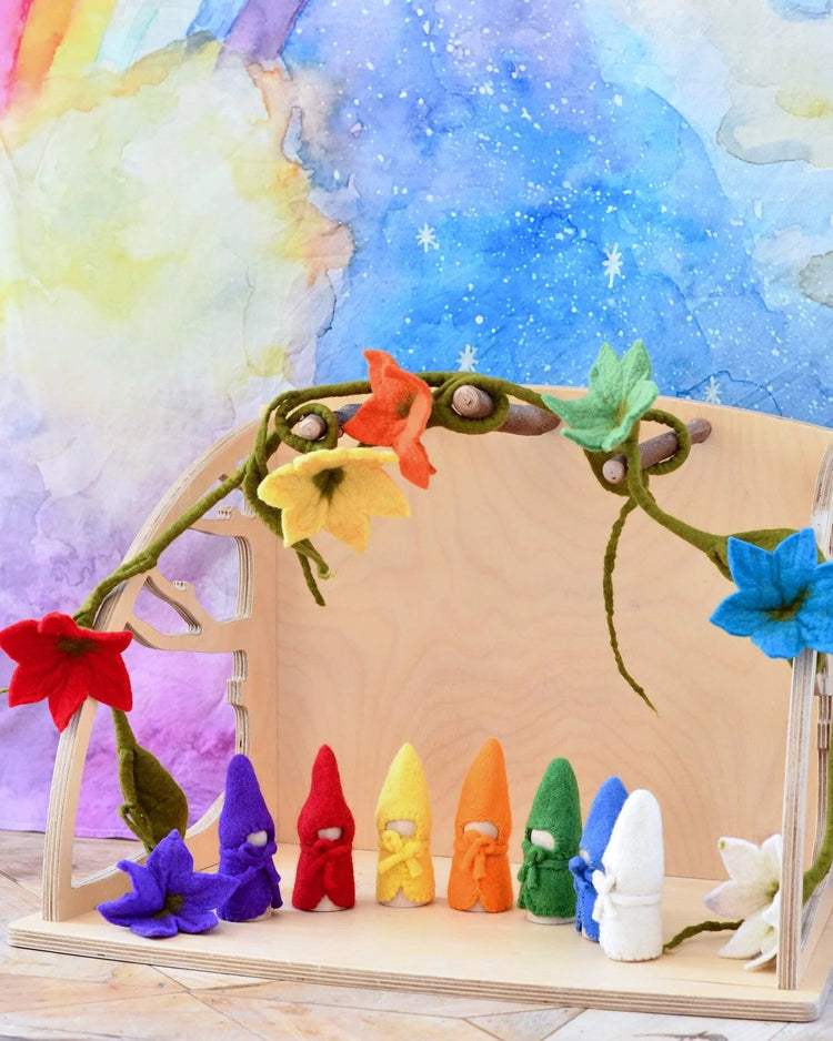 TARA TREASURES | FELT WALDORF COLOURS OF THE WEEK PEG DOLLS *PRE-ORDER* by TARA TREASURES - The Playful Collective