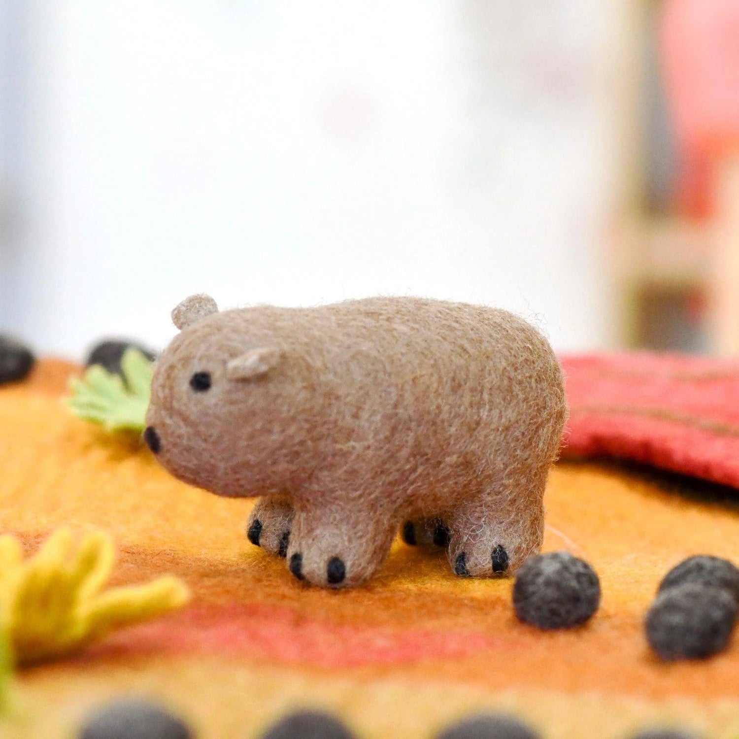 TARA TREASURES | FELT WOMBAT TOY (AUSTRALIAN ANIMAL) by TARA TREASURES - The Playful Collective