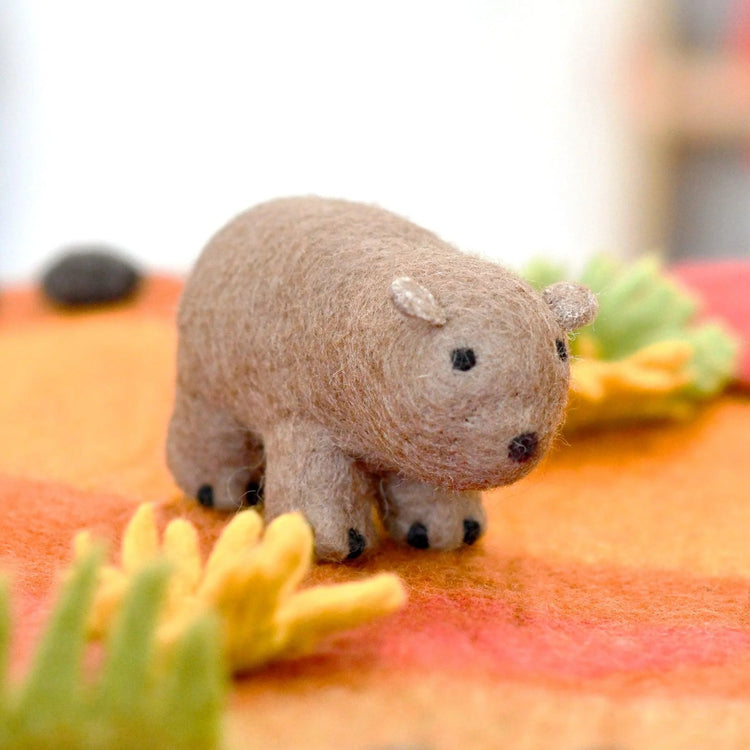 TARA TREASURES | FELT WOMBAT TOY (AUSTRALIAN ANIMAL) by TARA TREASURES - The Playful Collective