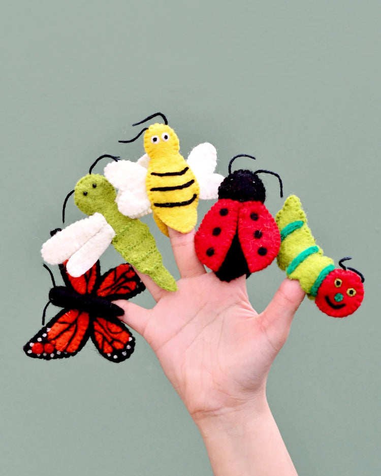 TARA TREASURES | INSECTS AND BUGS FINGER PUPPET SET by TARA TREASURES - The Playful Collective
