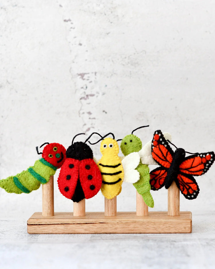 TARA TREASURES | INSECTS AND BUGS FINGER PUPPET SET by TARA TREASURES - The Playful Collective