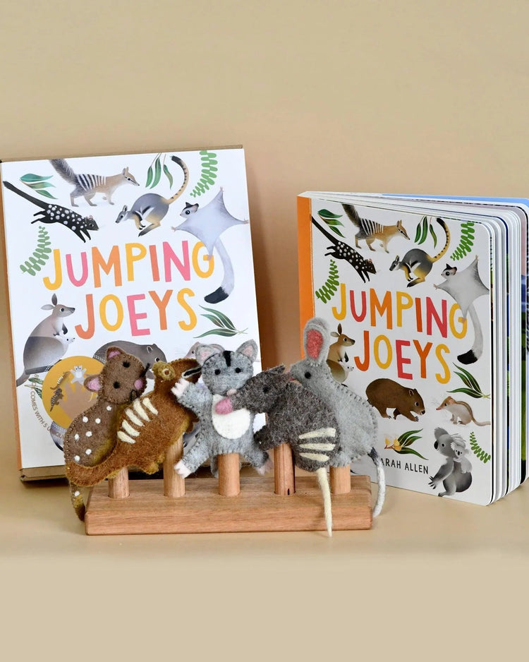 TARA TREASURES | JUMPING JOEYS BY SARAH ALLEN - BOOK & FINGER PUPPET SET *PRE-ORDER* by TARA TREASURES - The Playful Collective