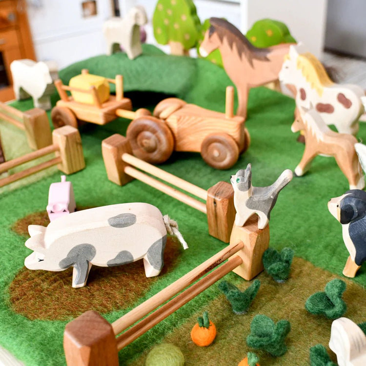 TARA TREASURES | LARGE FARM FELT PLAY MAT PLAYSCAPE by TARA TREASURES - The Playful Collective