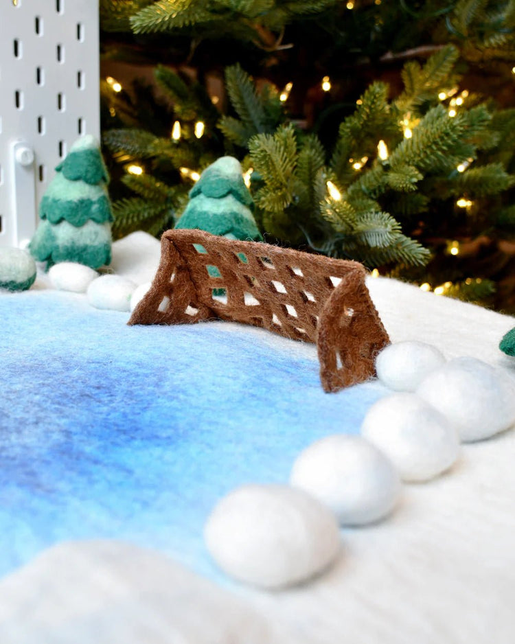 TARA TREASURES | LARGE SNOW ICE RINK PLAY MAT PLAYSCAPE by TARA TREASURES - The Playful Collective