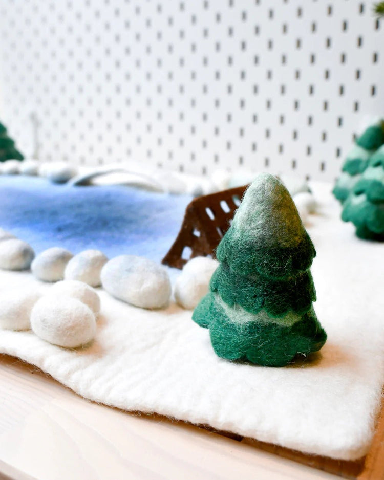 TARA TREASURES | LARGE SNOW ICE RINK PLAY MAT PLAYSCAPE by TARA TREASURES - The Playful Collective