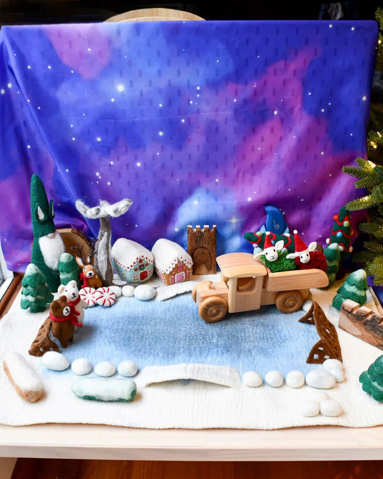 TARA TREASURES | LARGE SNOW ICE RINK PLAY MAT PLAYSCAPE by TARA TREASURES - The Playful Collective