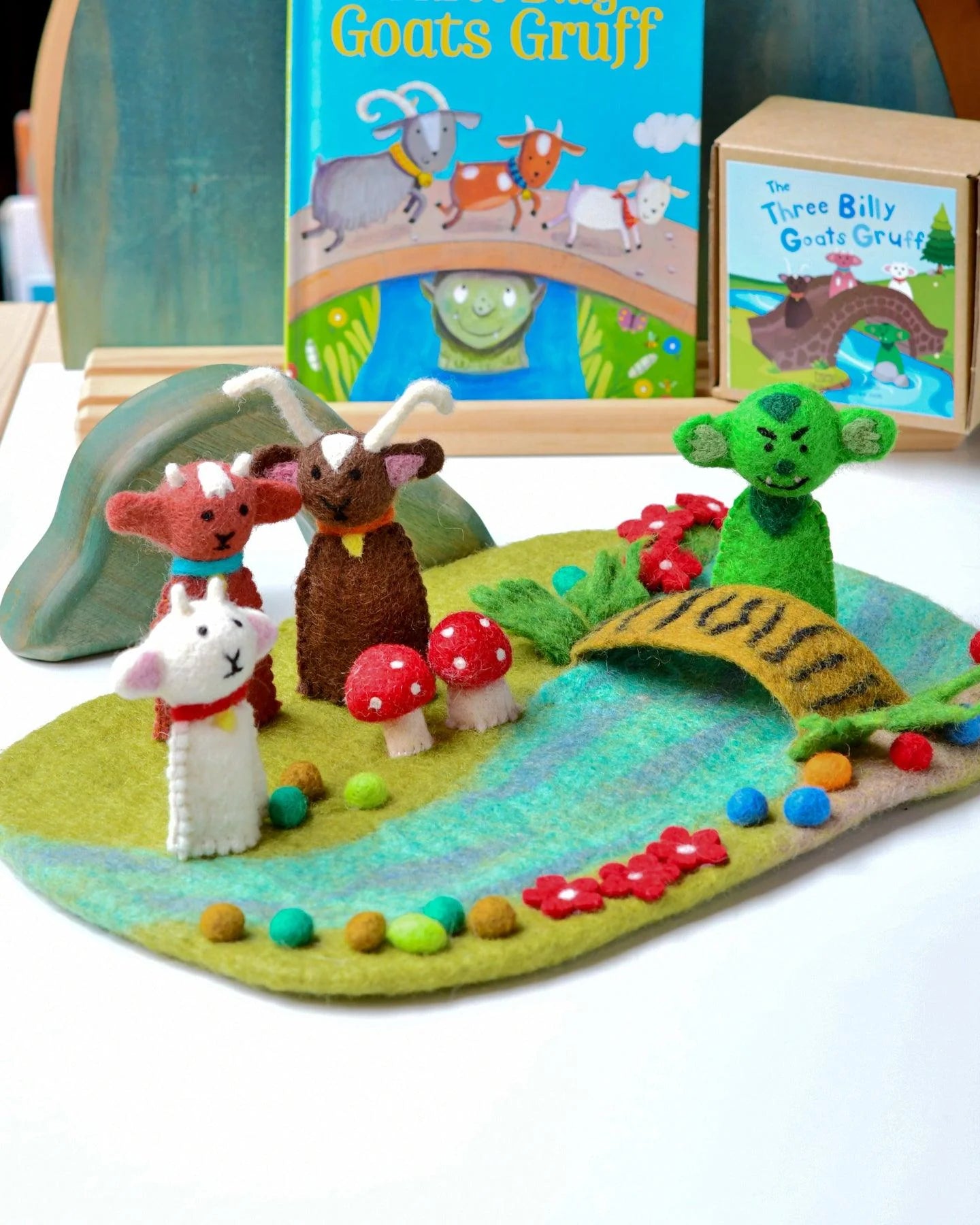 TARA TREASURES | THREE BILLY GOATS GRUFF FINGER PUPPET SET by TARA TREASURES - The Playful Collective
