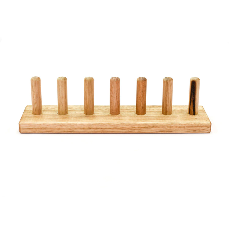 TARA TREASURES | WOODEN FINGER PUPPET STAND (7 RODS) by TARA TREASURES - The Playful Collective