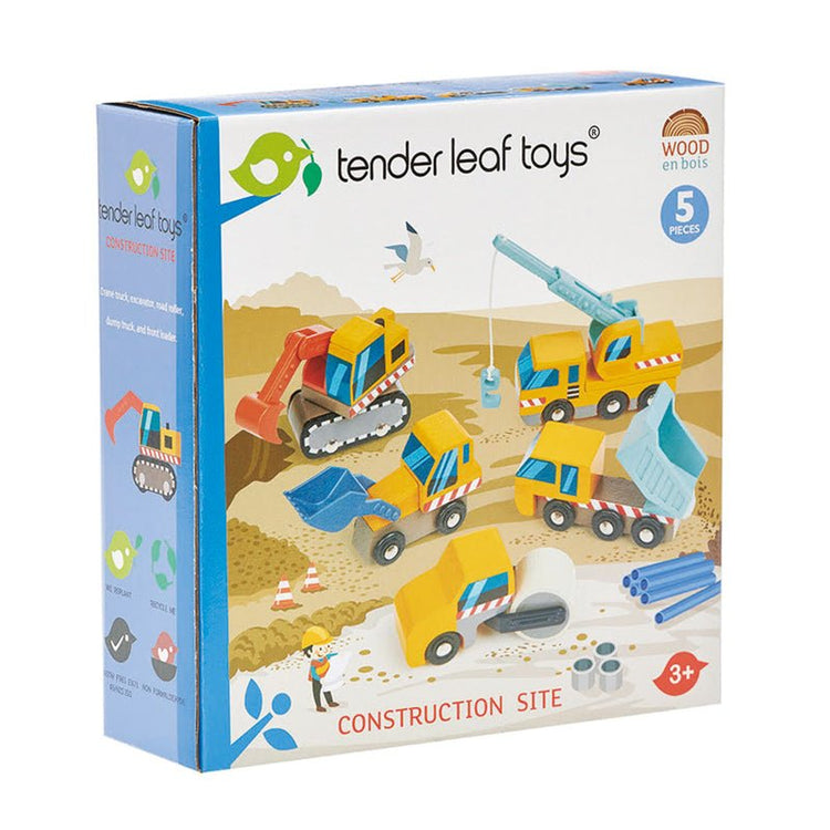 TENDER LEAF TOYS | WOODEN CONSTRUCTION CAR SET *PRE-ORDER* by TENDER LEAF TOYS - The Playful Collective