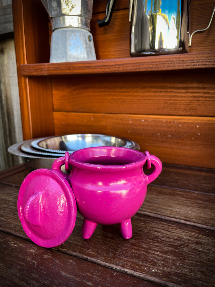 THE PLAYFUL COLLECTIVE | MINI CAST IRON CAULDRON - PINK by THE PLAYFUL COLLECTIVE - The Playful Collective