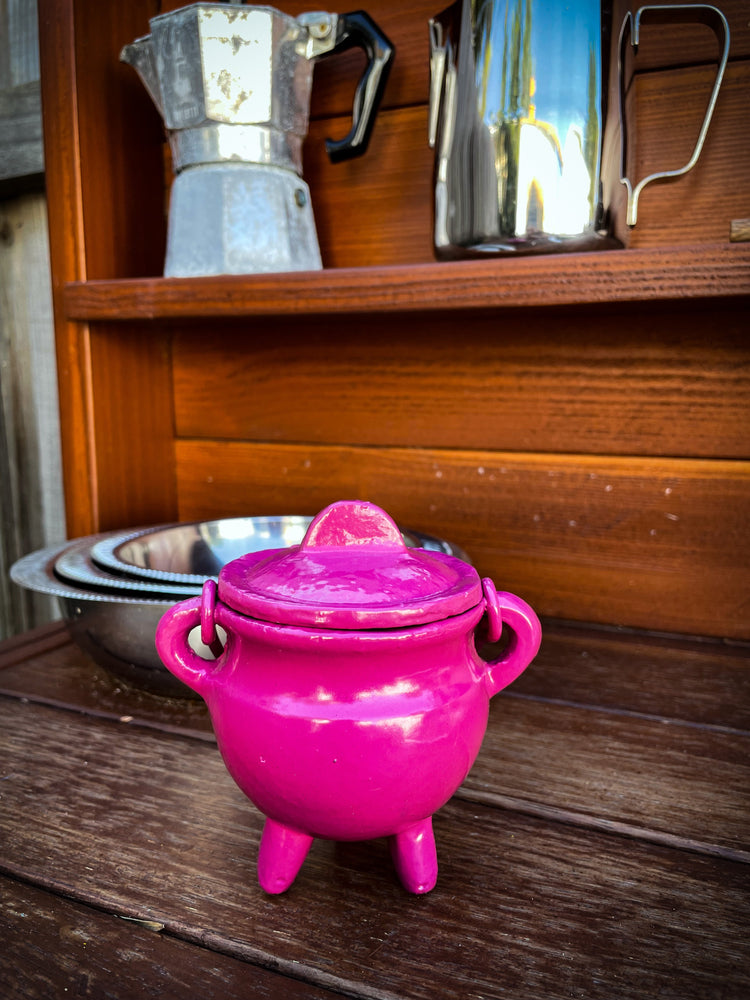 THE PLAYFUL COLLECTIVE | MINI CAST IRON CAULDRON - PINK by THE PLAYFUL COLLECTIVE - The Playful Collective