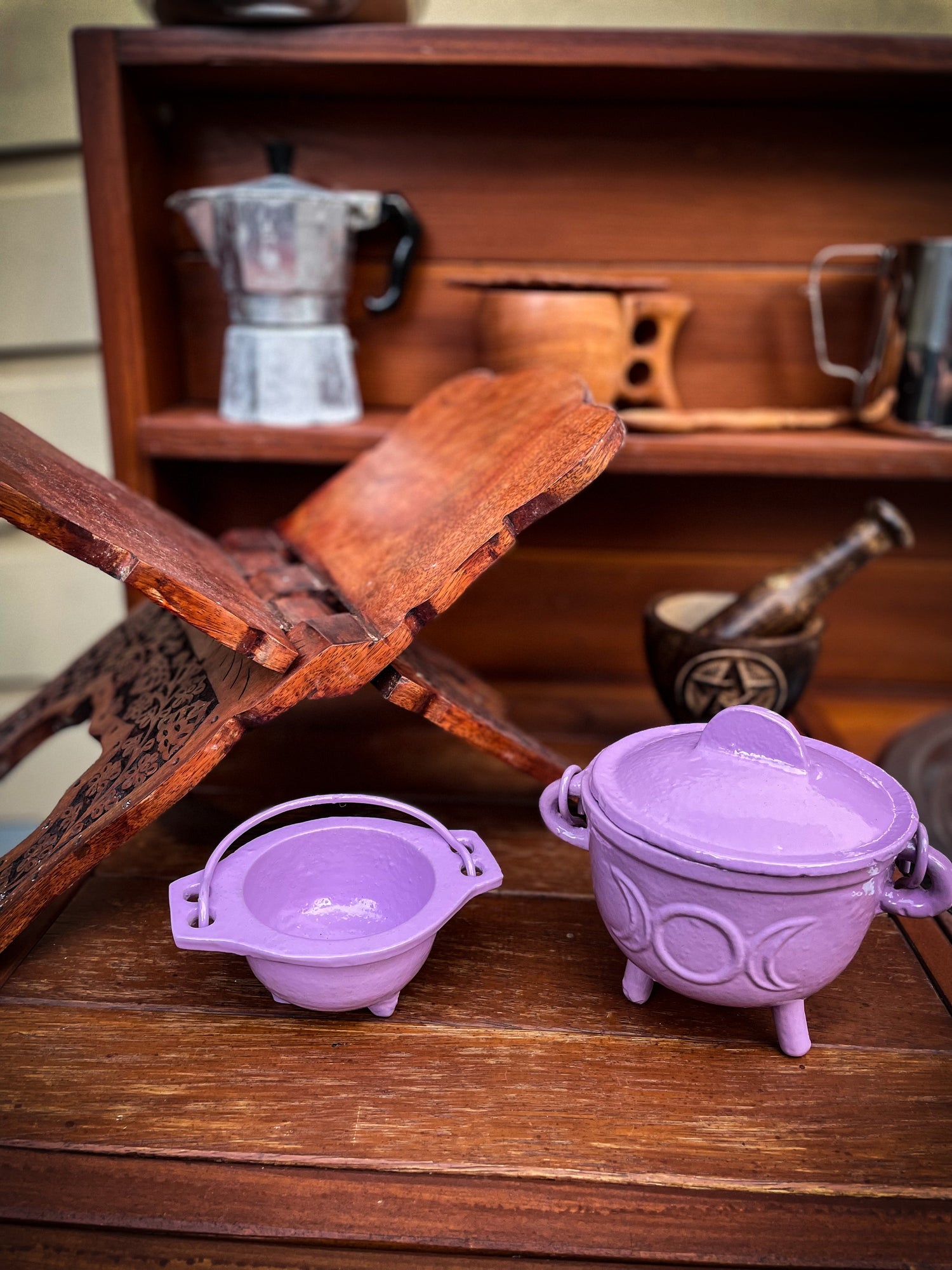 THE PLAYFUL COLLECTIVE | MINI CAST IRON OPEN CAULDRON - LAVENDER by THE PLAYFUL COLLECTIVE - The Playful Collective