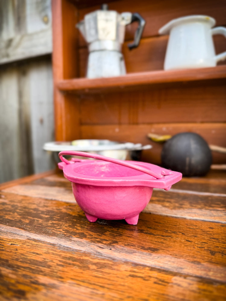 THE PLAYFUL COLLECTIVE | MINI CAST IRON OPEN CAULDRON - PINK by THE PLAYFUL COLLECTIVE - The Playful Collective