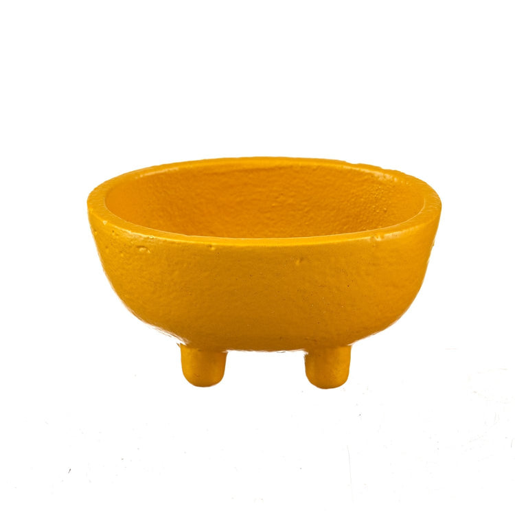 THE PLAYFUL COLLECTIVE | MINI OVAL CAST IRON CAULDRON - YELLOW by THE PLAYFUL COLLECTIVE - The Playful Collective