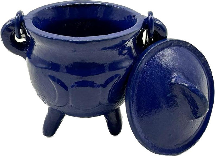 THE PLAYFUL COLLECTIVE | MINI TRIPLE MOON CAST IRON CAULDRON - BLUE by THE PLAYFUL COLLECTIVE - The Playful Collective