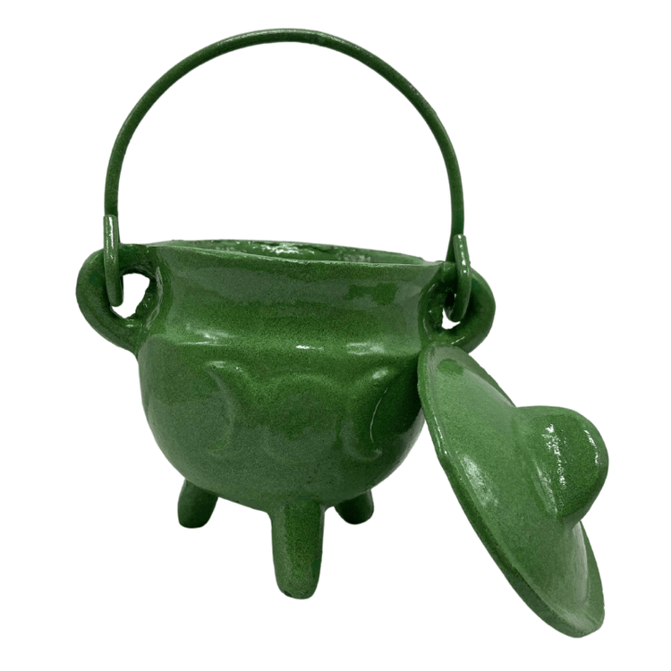 THE PLAYFUL COLLECTIVE | MINI TRIPLE MOON CAST IRON CAULDRON - GREEN by THE PLAYFUL COLLECTIVE - The Playful Collective