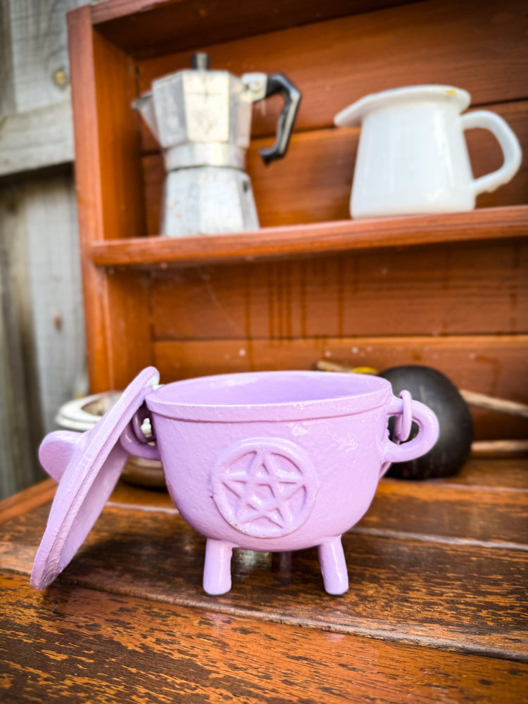 THE PLAYFUL COLLECTIVE | PENTAGRAM CAST IRON CAULDRON - LAVENDER by THE PLAYFUL COLLECTIVE - The Playful Collective