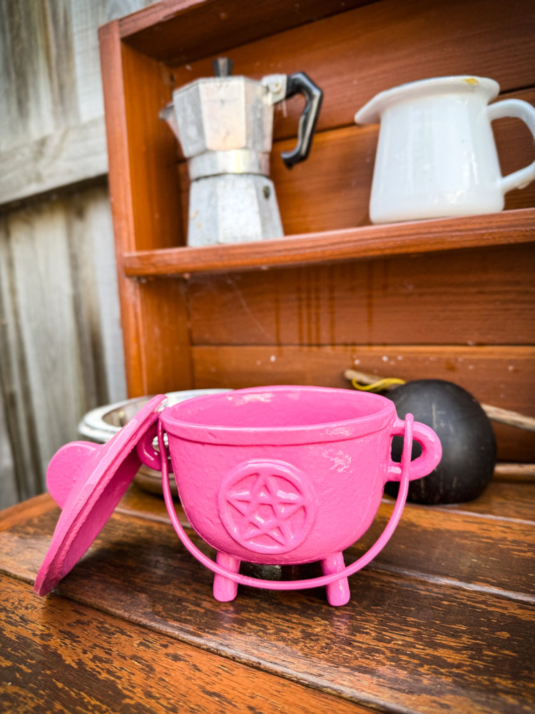 THE PLAYFUL COLLECTIVE | PENTAGRAM CAST IRON CAULDRON - PINK by THE PLAYFUL COLLECTIVE - The Playful Collective
